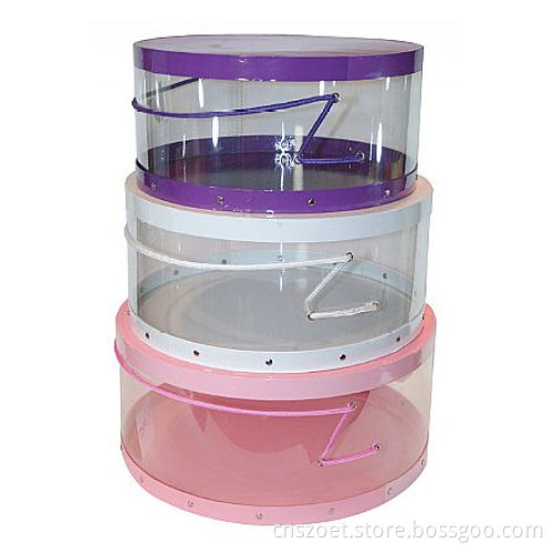 Round Clear Plastic PP Hat Box with Customized Size (OET-hat box(Y))